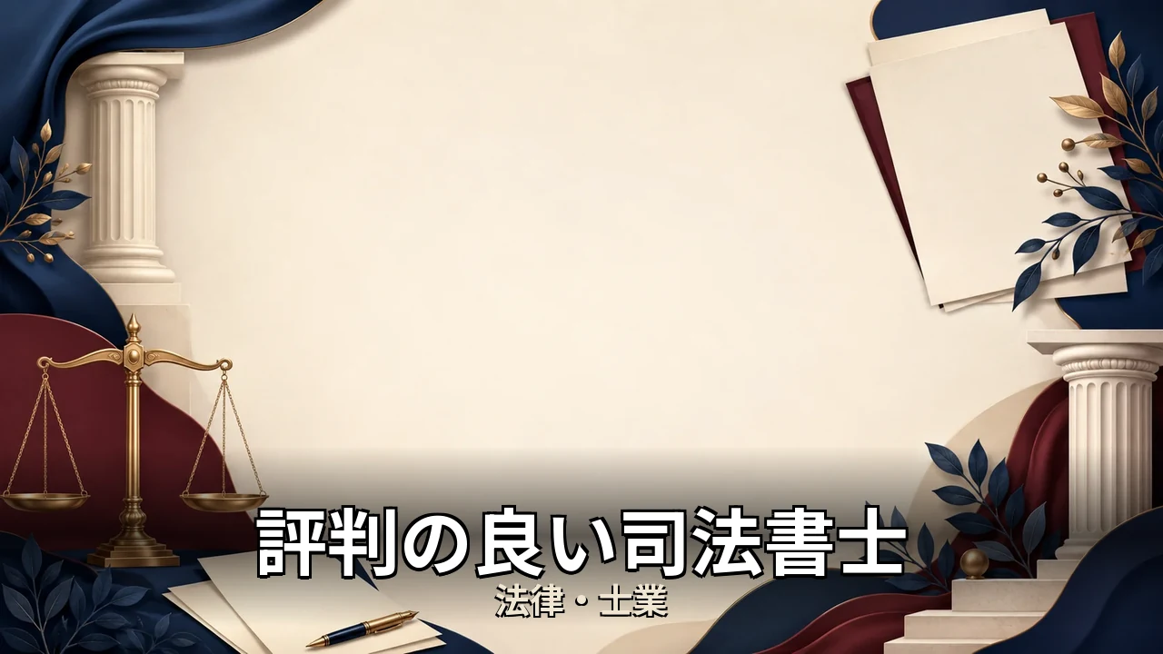 評判の良い司法書士｜評判・解約・向かない人を本音で解説